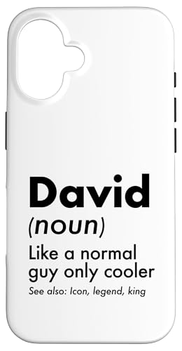 David Like A Normal Guy Only Cooler Legend King �t�@�[�X�g�l�[�� �X�}�z�P�[�X iPhone 16 �p