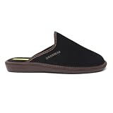 NORDIKAS - Zapatillas de Casa Hombre Afelpado Negro Top Line