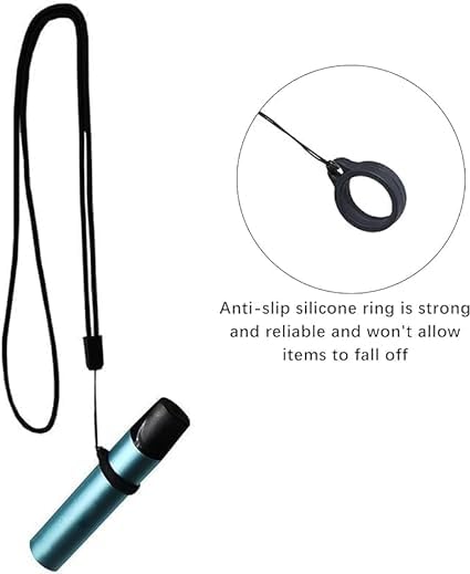 Electronic Cigarette Lanyard, 8 Pieces Silicone Cigarette Neck Strap with 16 Silicone Anti-Lost Ring for Hanging E-Cigarettes, Pens and Keys