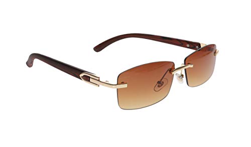 Vintage Rimless Sunglasses Rectangle Frameless Candy Color Glasses Women Men4