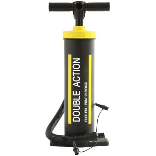 AK Sport Outdoor Double Action Push Pull Handpomp - Zwart/Geel