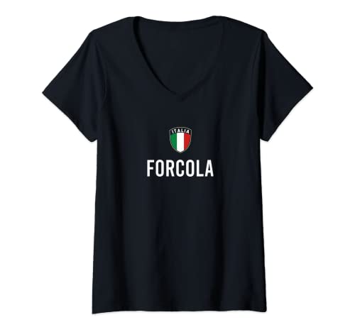 Femme Forcola T-Shirt avec Col en V