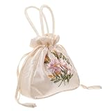 Sacs à main en satin avec cordon de serrage - conception d'apparence délicate, sac à cordon pour femmes est décoratif et utile, avec poignée, portable et simple à transporter, sacs de pour femmes