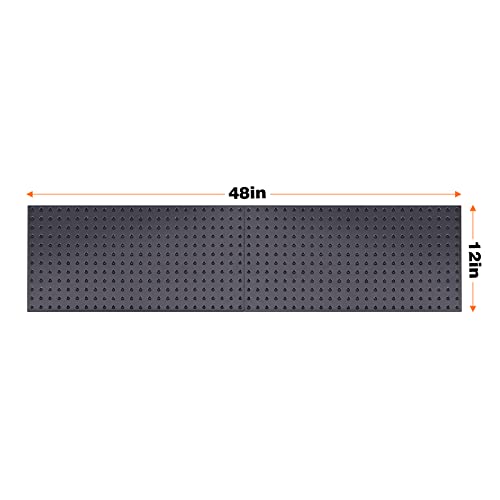Image of Ultrawall Metal Pegboard Wall Panels, Peg Boards for Garage Tool Storage | Heavy Duty Pegboard Tool Storage Kit for Home, Craft Room Black 2 Pcs