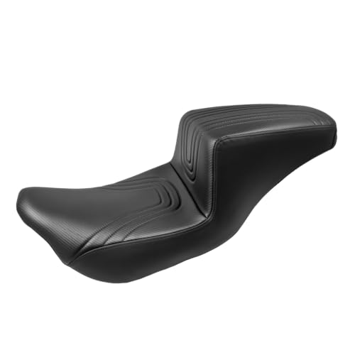 Selle conducteur de moto à deux niveaux pour un confort postural sur Road Glide