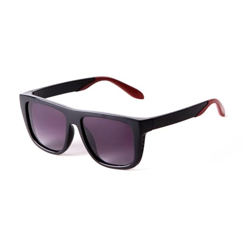 Monture noire de forme carrée pour lunettes de soleil mixtes élégantes