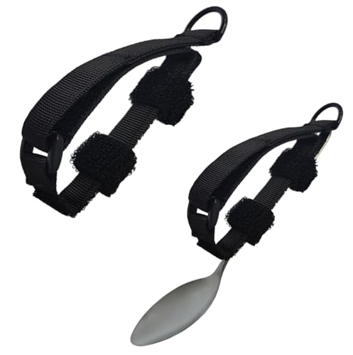 Adjustable Holding Cutlery Makes Ideal Grip Aid for Holds Utensils Tools,Spoon Fork Universal Cuff...