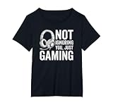Not Ignoring You Gaming Headset Graphic Video Games Gamer T-Shirt, Women's Plus, Black, 5X