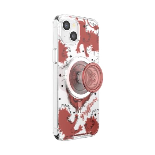 PopSockets iPhone 15 Plus Case with Round Phone Grip Compatible with MagSafe, Phone Case for iPhone 15 Plus, Wireless Charging Compatible, Harry Potter - Gryffindor