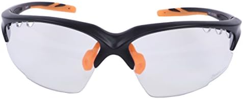 Rapid Eyewear Expert CLEAR SAFETY CYCLING AND SPORTS GLASSES for Men & Women. UV 400 Sunglasses. Impact Resistant Transparent Lenses. Also for Squash, Cricket, Running & Shooting