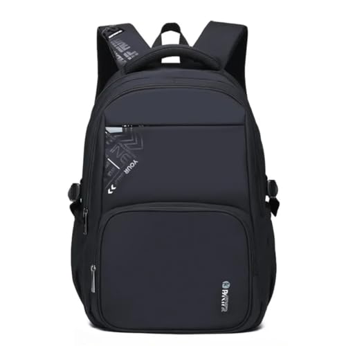 minanglihy Mochila ortopédica de grande capacidade, impermeável, leve, para livros, mochila primária masculina e feminina, Preto, Medium, Tendência