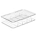 mDesign Craft Storage Box - with 5 Storage Sections for DIY Products - Perfect Storage Bin for Marbles, Foam Rubber & Ribbons - Clear