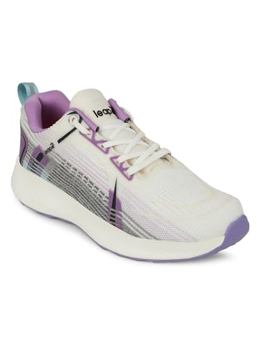 Image of Liberty Leap7x Stella Sports Lacing Running Shoes for Women with EVA Sole | Suitable for Walking, Gym and Jogging | Comfortable Outsole | Lightweight Durable and Cushioned Footbed