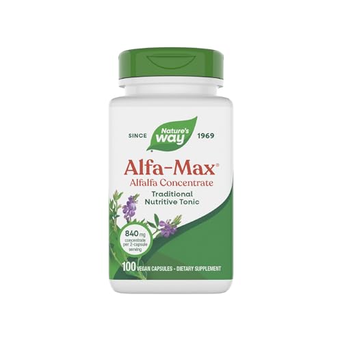 NATURE'S WAY Alfa-Max 10X Concentrate, 525 mg, 100 Veg Capsules
