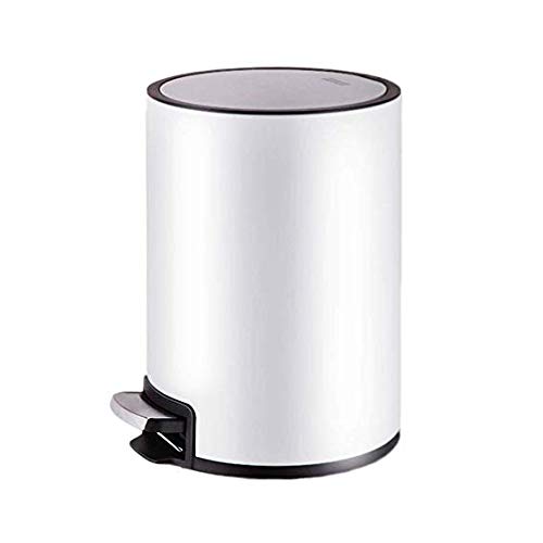 Poubelle en acier inoxydable avec couvercle anti-odeur 6L