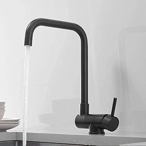 Robinet d'évier de cuisine trio extensible en acier inoxydable brossé durable