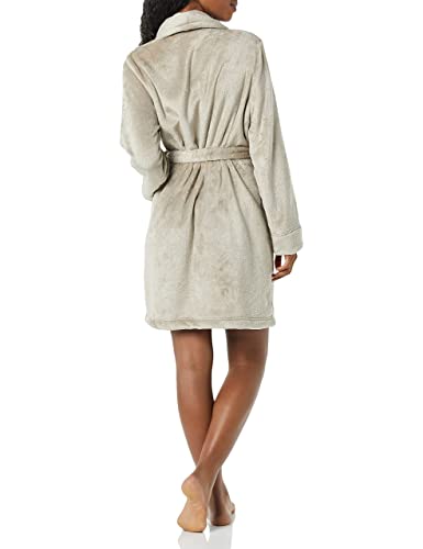 Image of Amazon Essentials Women's Mid-Length Plush Bath Robe, Loungewear (Available in Plus Size)