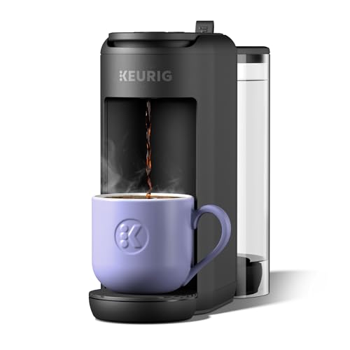Keurig K-Mini Mate Plus Single-Serve K-Cup Pod Coffee Maker, Compact, 3 Cup Sizes, Brew Over Ice and Strong Button Features, 50 oz Removable Reservoir, Midnight