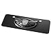 Custom Half Size Europe-Style 3D Raised Genesis Emblem License Plate Tag (Black)