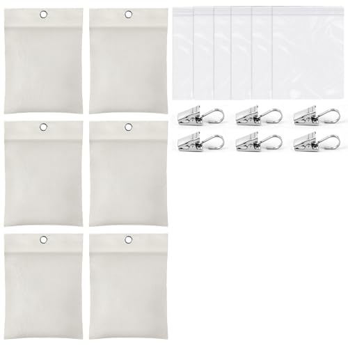 JANYUN 12 Pcs 24oz Outdoor Curtain Weights, 24oz Beige 6.1×8.2