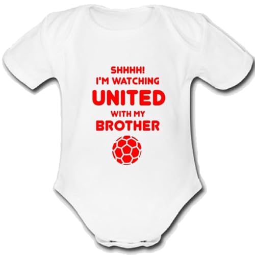 United Man - Chaleco de fútbol único para bebé, diseño de Manchester Sheffield Rotherham, blanco, 1 mes
