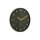 Karlsson Orologio da parete, diametro 40 cm, con movimento a spazzata, modello Wall Clock Amena, KA6083GR Luxury green