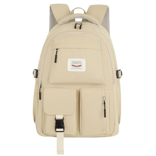 FIORETTO Lightweight School Backpack Womens, Cute School Bag for Girls, Laptop Rucksack Backpack for School Casual Daypacks Travel Backpack for College Work