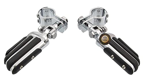 Motorcycle Highway Pegs Foot Pegs Fit Engine Guard Crash Bar 1-1/4" (32 Mm) Or 1" (25.4Mm) Fits For Honda Vtx Harley-Davidson Suzuki Yamaha Kawasaki Ducati Indian #TOP5