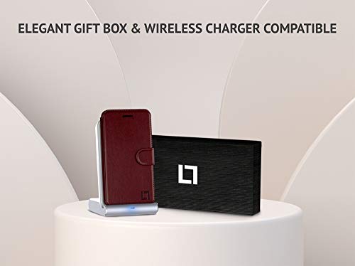 Lupa Iphone Xs Max Wallet Case -Slim & Lightweight Iphone Xs Max Flip Case With Credit Card Holder - Iphone Xs Max Wallet Case For Women & Men - Faux Leather I Phone Xs Max Purse Cases – Burgundy #TOP4