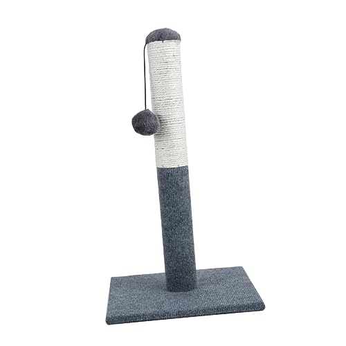 Milisten 猫のスクラッチ小道具 室内猫用爪とぎ 猫のスクラッチパッド 横型猫引っ掻き器 猫のティピー 猫の爪とぎマット 子猫のおもちゃ 自動 猫グラブ用品 ペット用品 木製 Grey