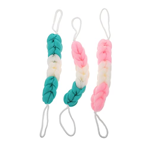 EPIGEIST 3Pcs Exfoliating Shower Pouf Stretchy Bath Sponge Mesh Bath Ball for Gentle Scrubbing for Skin and Dead Skin Removal