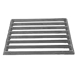 BESPORTBLE Rechteckiger Gusseisen Grillrost 255X17cm Robuster Feuerstellen und Holzkohlegrillrost für Camping und Outdoor Küche mit Gleichmäßiger Hitzeverteilung