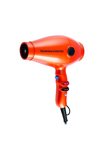 Diva Professional Dynamica 3400 Pro - Secador ultra ligero, de alta potencia, color naranja (citrus orange diva)