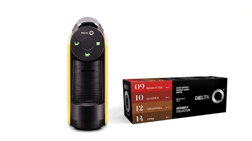 Imagen de Delta Q Pack Cafetera con Cápsulas Mini Qool Amarilla Para Cafés