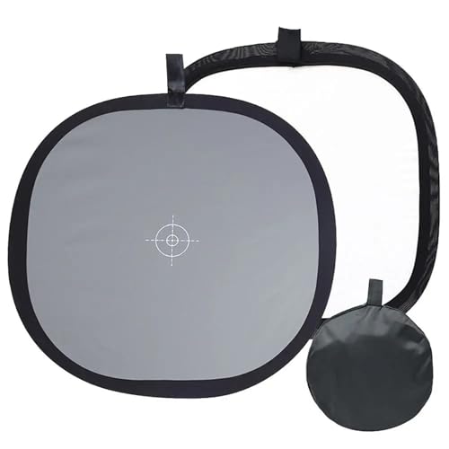 Compatible for Camera Focus & Color Calibration - Foldable Double-Face 18% Grey/White Balance Reflector Card(20CM x 20CM)