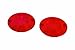 ZYTC Red Harley Turn Signal Lens Lenses Covers 3 1/4