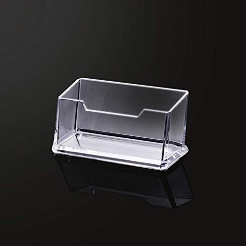 Rmeet Visitenkartenständer Klarer,3er Pack Acryl Visitenkartenhalter Einzelkarten Namenskartenhalter Landschaft Freistehende Visitenkarte Tischständer für Büro Sammlung Veranstalter 103 * 43MM