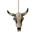Bleached Steer Skull Western Ceiling Fan Pull Home Decor
