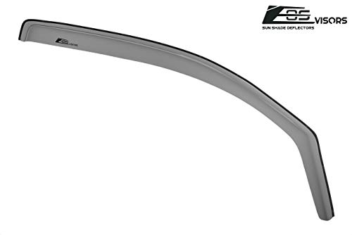 Fits All 2016-2023 Toyota Tacoma Access Cab Models | EOS Visors in-Channel Style Smoke Tinted Side Vents Window Deflectors Rain Guards