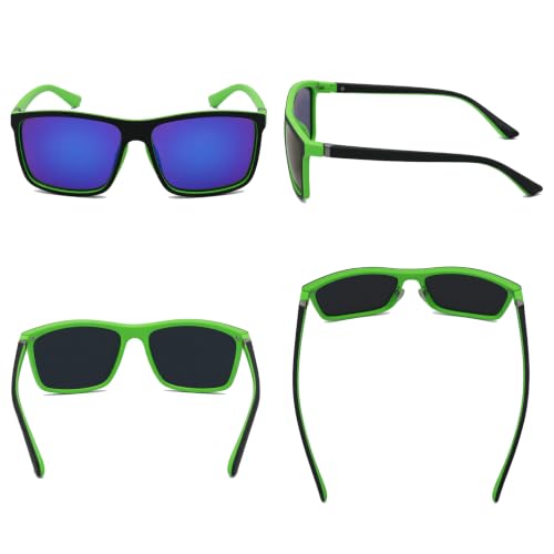 Image of Men's Sports Polarized Sunglasses Square Frame Glasses NP1007