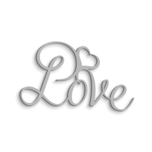 Letrero Mural de Madera con Cita Love Love – Decoración Mural para Colgar en la Pared para Local, Tienda o Estudio – Complemento de decoración para la casa, Fiestas y Eventos