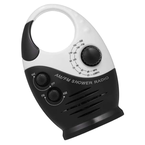 Radio de ducha AM/FM portátil con gancho para camping al aire libre BESTYASH
