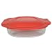 Pyrex (1) 702 2,5 l naczynie do pieczenia (1) 702-PC czerwona pokrywka z tworzywa sztucznego