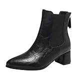 AEGJEGVD Bottines Femme Talon Aiguille Bout Pointu Talon Haut Bottes en Similicuir Bottine avec Fermeture Éclair Mode Élégant Chaussures Habillées Automne Hiver Bottines pour Hipster Club Fête