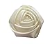 YYCRAFT Pack Of 20 Satin 4d Rose 2" Craft Wedding Bride Bouquet Rose Flower-Ivory