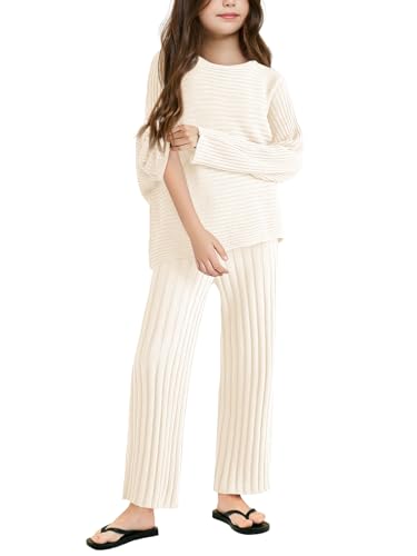 Suéter y pantalones para niñas conjunto de ropa de invierno que evita el frío y las rozaduras
