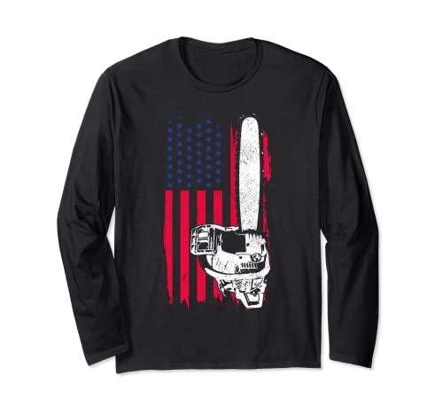 Leñador Registrador Arborist Árbol Cortador Motosierra Manga Larga