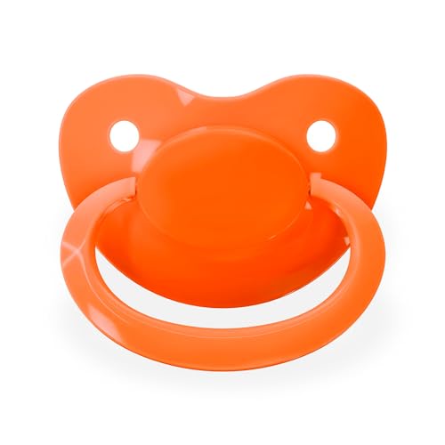 Image of Pacifier Addict - Fixx - JUMBO Functional Adult XXL Silicone Pacifier - Size 10 (Orange)