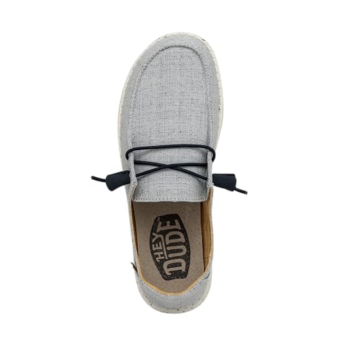 Image of HEYDUDE Women's Wendy Chambray | Women's Shoes | Women's Lace Up Loafers | Comfortable & Light-Weight