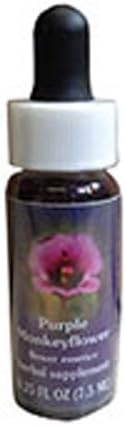 Morado Monkeyflower cuentagotas 025oz por flor esencia servicios paquete de 2